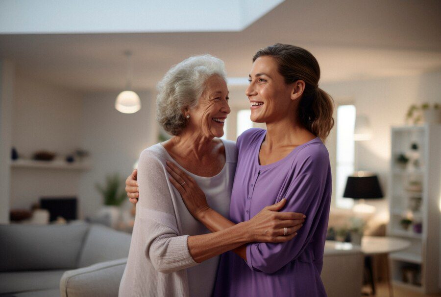portrait-affectionate-adult-mother-daughter_23-2151030055 Portrait of affectionate adult mother and daughter<br />